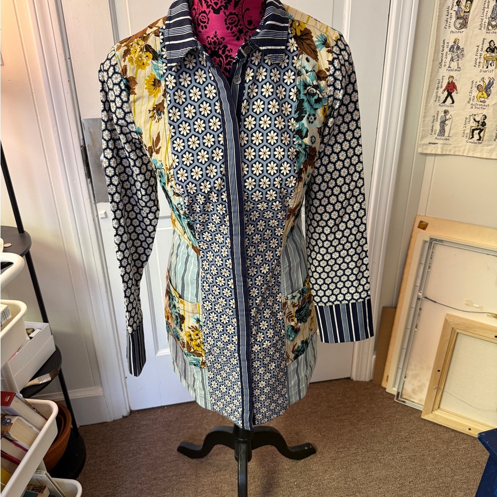 Anthropologie/Maeve Patchwork Shirt Dress - 8